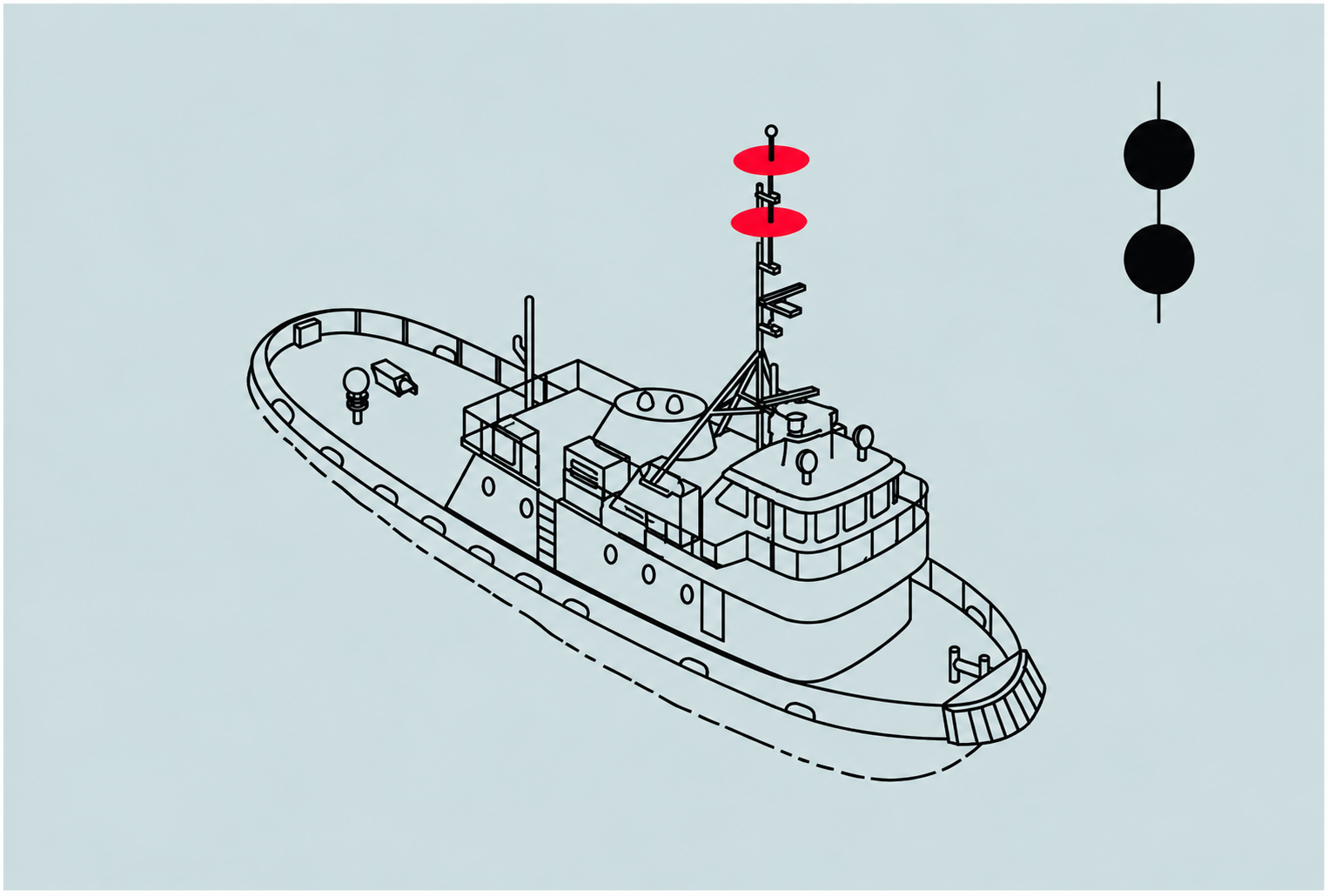 Training diagram for Two reds means she truly cannot maneuver
